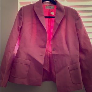 Carolina Herrera hot pink suit jacket